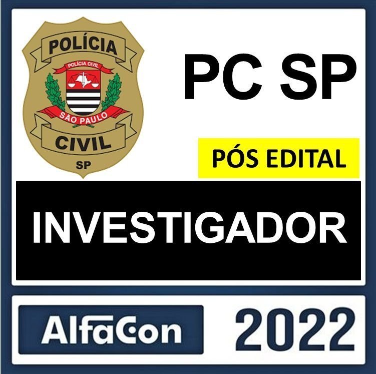 PC-SP (Investigador) – Pós Edital – ESTRATEGIA 2023 – Pacote Teórico +  Passo Estrategico – Polícia Civil de Sao Paulo PC SP - Rateio PCSP 